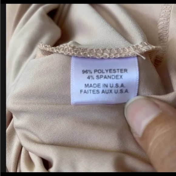 Misa LA Goddess Dress Beige size Small Jersey Liquid Knit Holiday Party - Picture 10 of 12